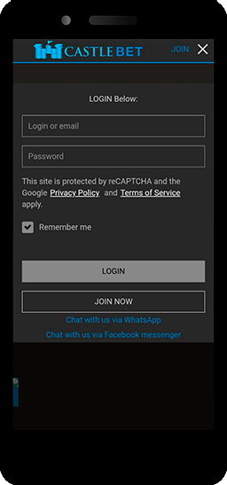  castlebet mobile login